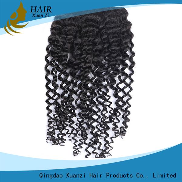 Black Women Human Hair Top Closures 180% Density 100% Virgin Hair No Shedding