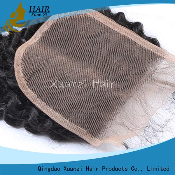 Black Women Human Hair Top Closures 180% Density 100% Virgin Hair No Shedding