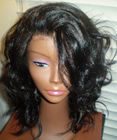 Glueless Full Silk Blonde Natural Human Hair Wigs / Brazilian Lace Front Wigs