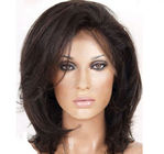 Hand Tied Remy Front Lace Human Hair Wigs 1B# / 5A Virgin Remy Hair