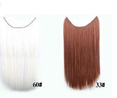 Tangle Free Natural Synthetic Colored Hair Extensions Clip In with 16&quot;
