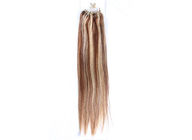 Double Wefted Straight Micro Ring Hair Extensions 26 Inch Without Smell