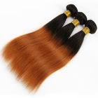 Grade 7A Ombre Brazilian Straight Hair / Ombre Pre Bonded Hair Extensions