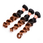 Soft And Silky Body Wave Ombre Human Hair Extensions Bright Brown Color