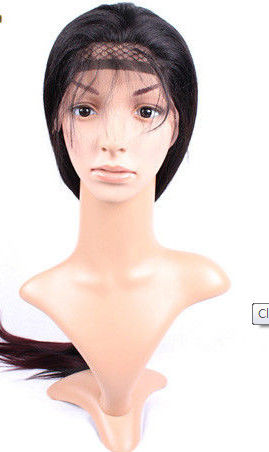 Unprocessed 100% Indian Straight Human Hair Wig Full Lace Black