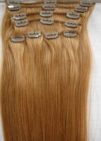 10# 20 Clip In Human Hair Straight Human Hair Weave For Personal Care