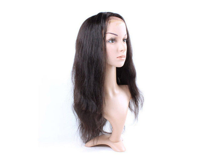 Black Long Natural Wave 18&quot;  Glueless Full Lace Human Hair Wigs Tangle Free