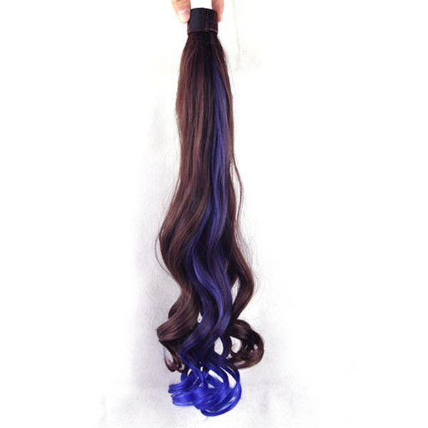 Thick Ends Ombre Human Hair Extensions / Soft Silky Straight Hair Extensions