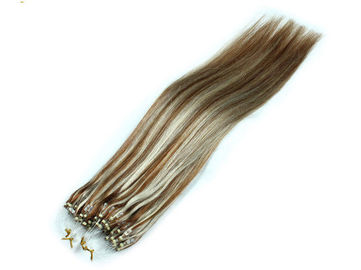 Double Drawn Pre Bonded Hair Extensions Micro Rings Full Ending 28 Inch Hair Extension