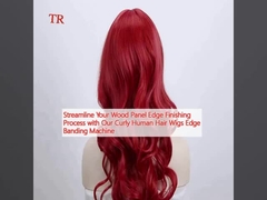 Streamline Your Wood Panel Edge Finishing Process with Our Curly Human Hair Wigs Edge Banding Machine