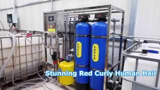 Stunning Red Curly Human Hair Wig Transformation