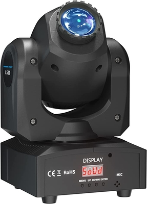LED Moving Head Light 60W With Display With Voice Control For Wedding DJ Party Stage