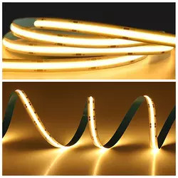 High Density LED  12V 24V 320P Leds 8mm 10W IP20 COB Flexible LED Strip Light