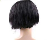 Elegant Brazilian Short Full Lace Wigs Human Hair For Laides , 1B Natural Color