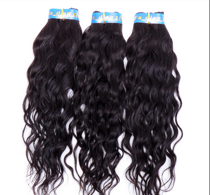 Natural Black Brazilian Curly Weave Hair No Shedding No Damage