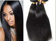 Straight Natural Virgin Hair remy hair Bundles With Closure , 100 Virgin Hair Extensions