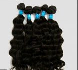 Remy Human Double Weft  Cambodian Virgin Hair Loose Wave Natural Black