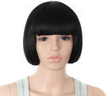 Lace Front Synthetic Hair Wigs With Baby Hair , Short Back Straight Wigs