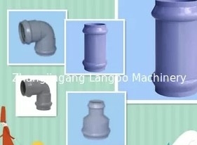 Siemens Motor Pvc Extruder Machine , Twin Pipe Pvc Pipe Manufacturing Machine