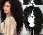 Brazilian Curly Full Lace Human Hair Wigs For Black Women With Baby Hair