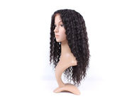 Natural Black Brazilian Curly Swiss Full Lace Human Hair Wigs With Baby Hair