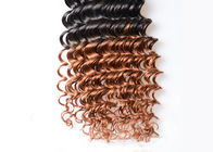Ombre Virgin Brazilian Hair Deep Wave Two Tone Ombre Hair Extensions 1b/30
