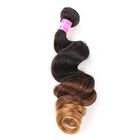 Peruvian Hair Loose Wave 3 Tone Ombre Hair Weave 1B / 4 / 27 Blonde Hair