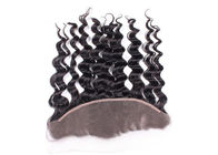 Customized  Natural Wave Lace Frontal Closure Malaysian Hair 13 * 4