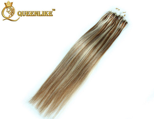 Piano Micro Ring Loop Cambodian Virgin Hair Silky Straight 16" - 24" Hair Weave