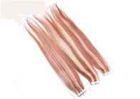 Silky Straight 20"Tape In Hair Extensions , Human Hair Wefts For Beauty Salon