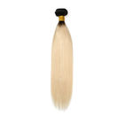Color 1b / 613 Russian Ombre Human Hair Extensions Shedding Free Double Weft