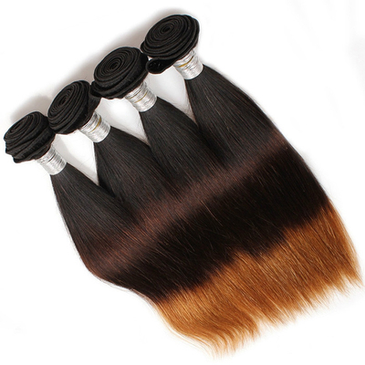 9A Grade Three Tone Ombre Human Hair Extensions Brazilian Straight Hair Bundles