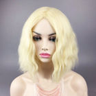 Loose Wavy Blonde Human Hair Full Lace Wigs Cuticle Aligned Steamed 8A 11A