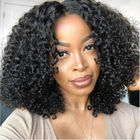6A 100 Human Hair Wigs For Black Women,Small Curly Wig, Short Wig