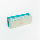 Blue Cardboard Foldable Packing Paper Gift Box For Clothing And Shoes