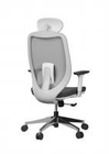 Grey Swivel Mesh Office Chair Executive Office Furniture PU Covered