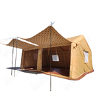 5 Person Double Khaki Outdoors Inflatable Air Tent Roller Shutter