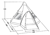 Castle Inflatable Camping Tent Children Waterproof Mesh Door