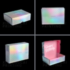 Holographic Iridescent Foil Shiny Paper Box Rainbow Laser Color