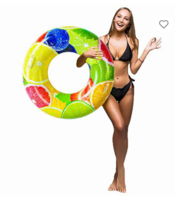 Fruit shaped water park girl's smooth leak proof swimming circle