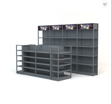 Heavy Duty Supermarket Steel Metal Shelf Display Heavy Duty Shelving