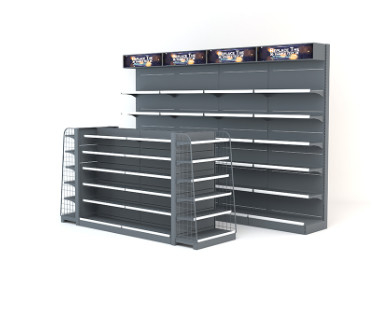 Heavy Duty Supermarket Steel Metal Shelf Display Heavy Duty Shelving