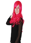 Red Color Full Lace Remy Hair Wigs , Deep Wave Curly Hair Extensions