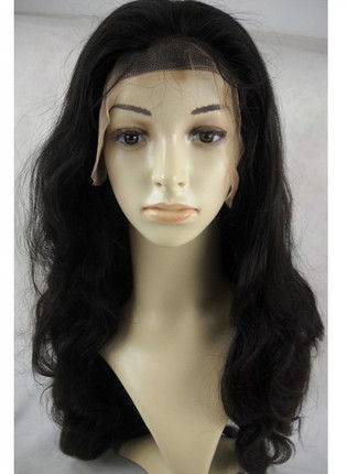 Curly Glueless Full Lace Human Hair Wigs Brown 12&quot; - 28&quot; Grade 5A