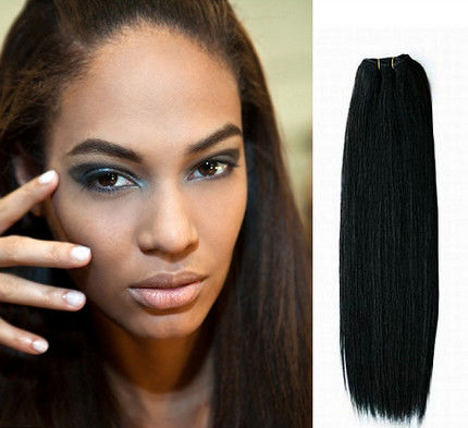 Jet Black Micro Weft Silk Straight / cambodian loose curly hair