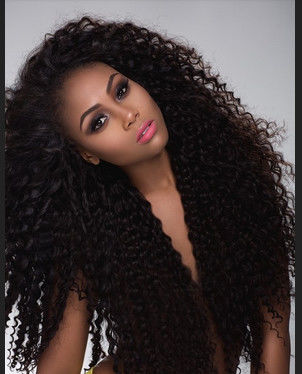 24inch Cambodian Virgin Hair Tangle Free Natural Black Jerry Curly