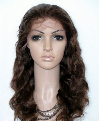 Wet And Wavy Weave Lace Front Remy Hair Wigs , Tangle Free Hair Extensions