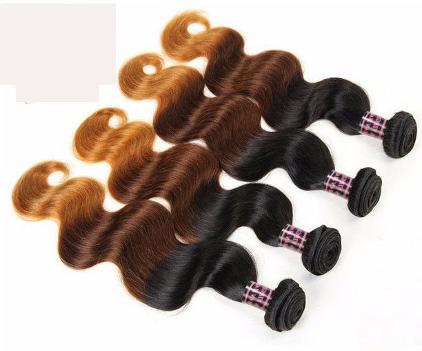 Unprocessed Peruvian Multi Color Hair Extensions Clips Full Ends Double Drawn