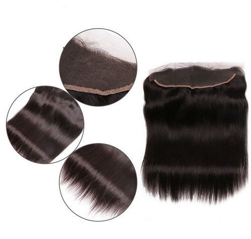 Peruvian Remy Natural Lace Frontal Closure Side Part Silk Straight