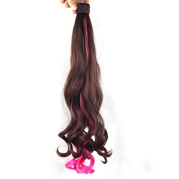 No Tangle Machine Weft Ombre Real Hair Extensions / Ombre Loose Wave Weave